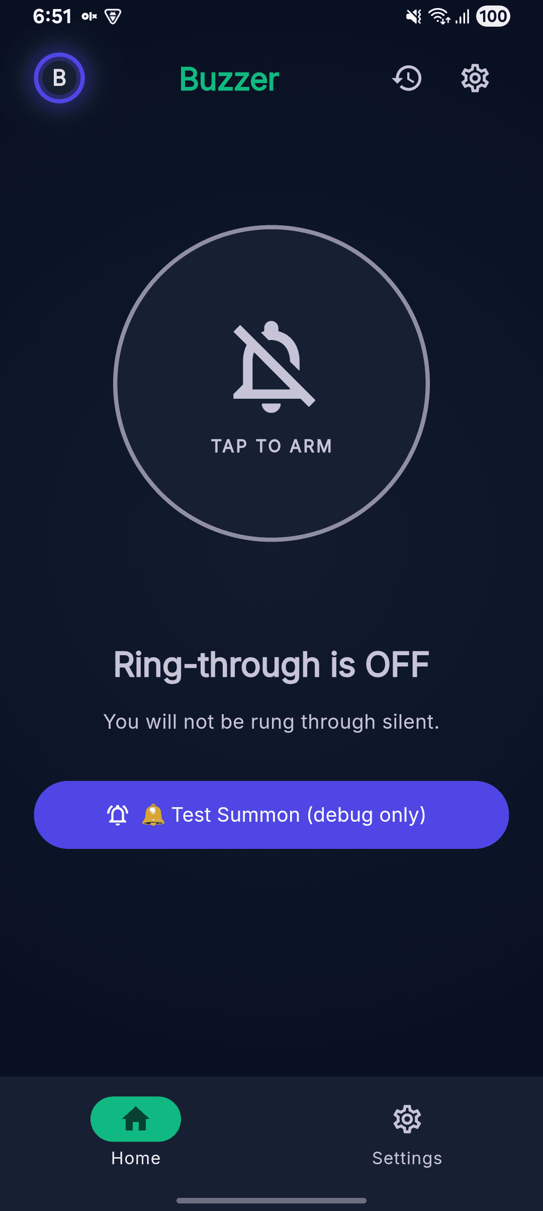 Tracking an order through to delivery in the ZapBuzzer app